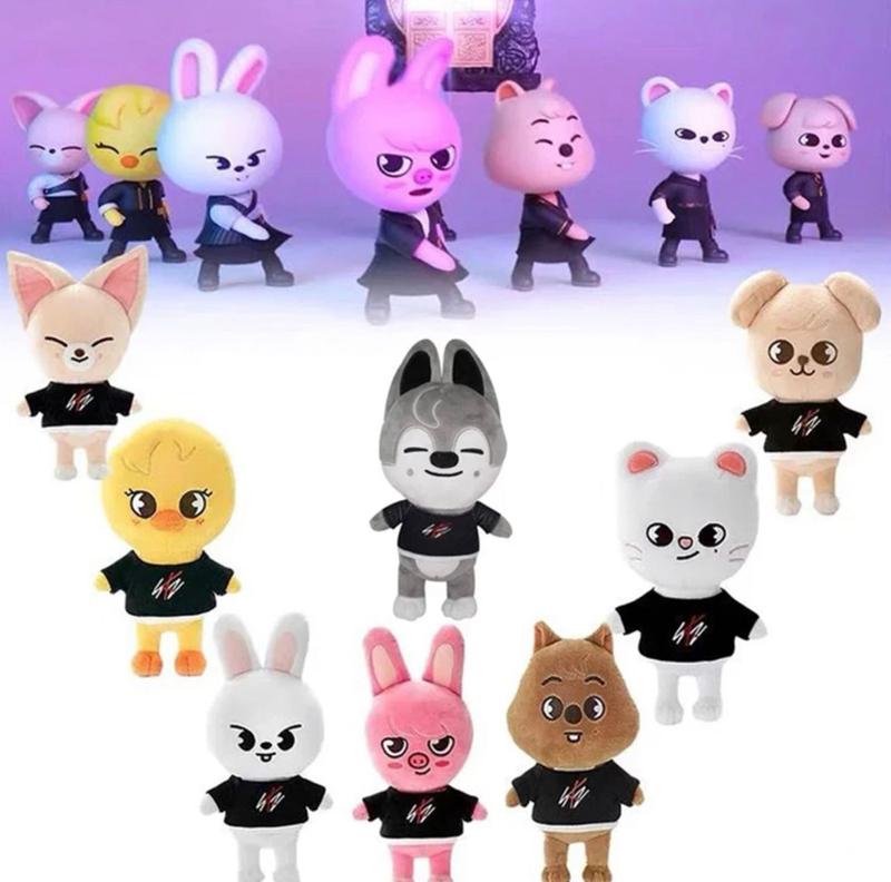 Pelúcia Skzoo Personagem Wolf Chan Stray Kids Cartoon 20cm - WB